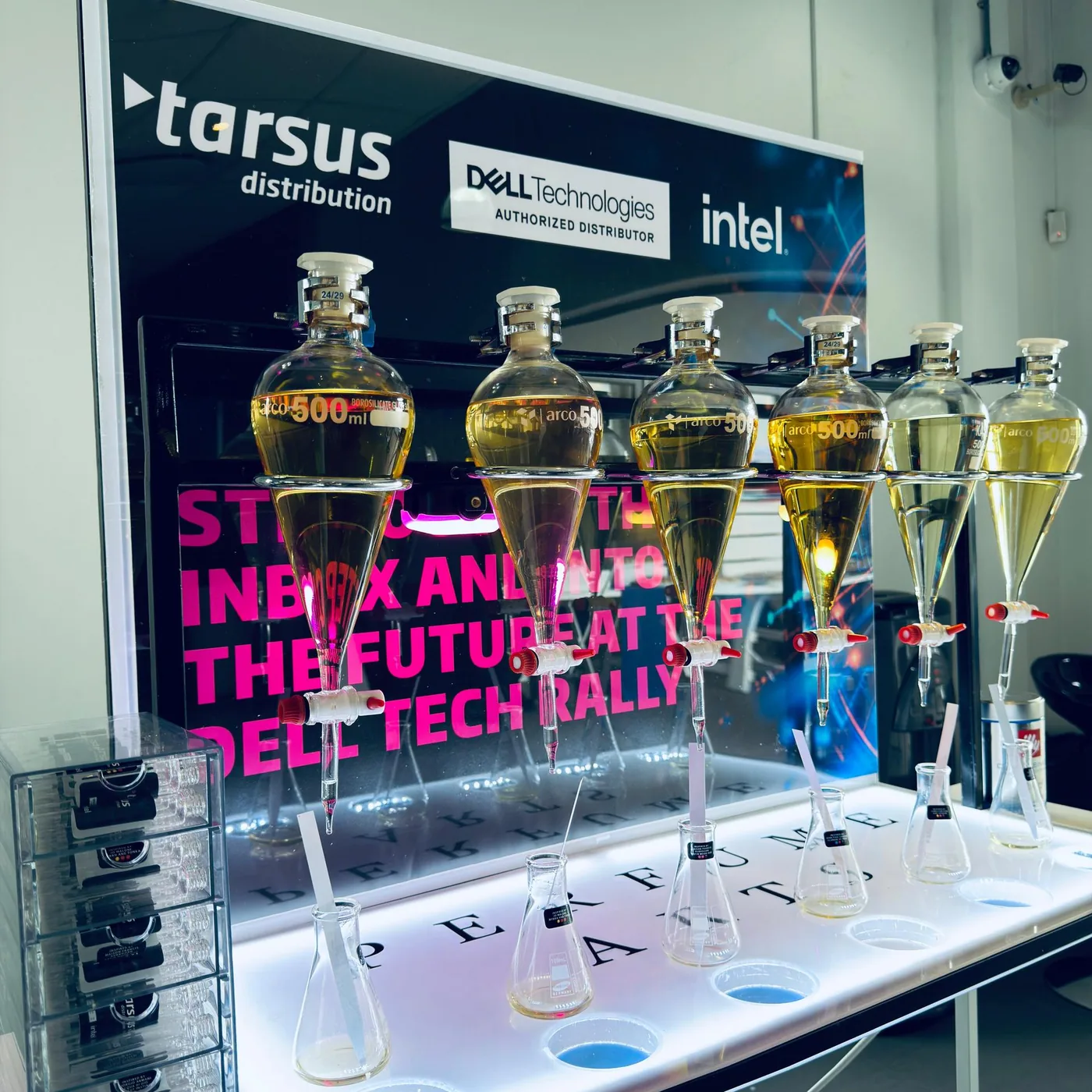Elegant event fragrance display