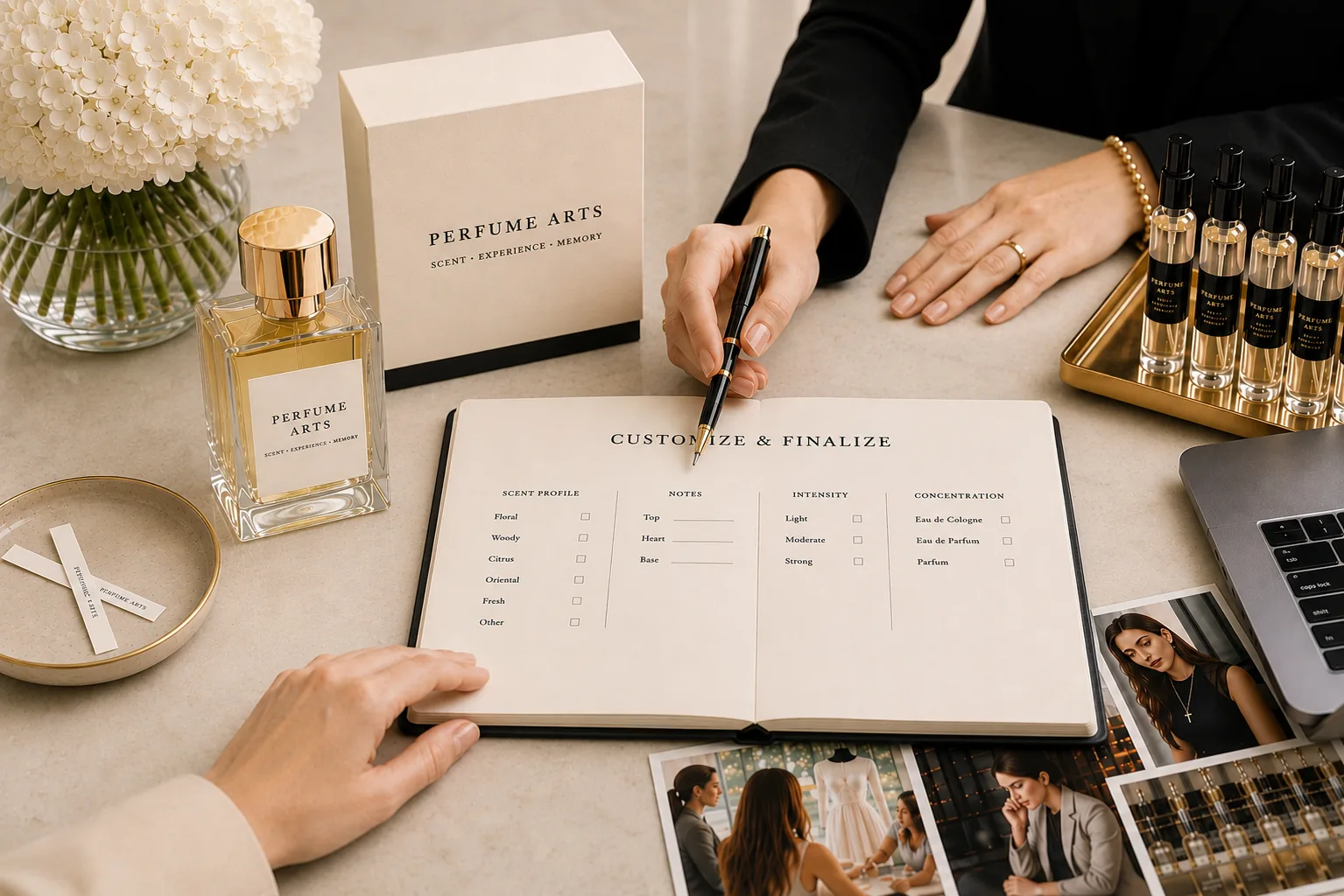 Curated fragrance selection