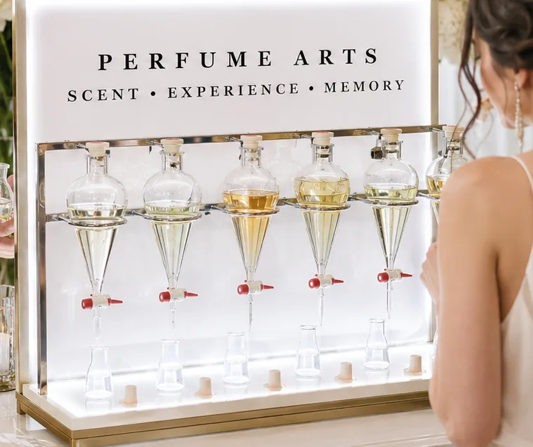 Guest enjoying a perfume experience